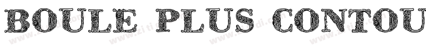 Boule Plus Contour字体转换